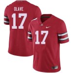 Men's Ohio State Buckeyes #17 Chris Olave Red Nike NCAA College Football Jersey New Style VUH5544RP